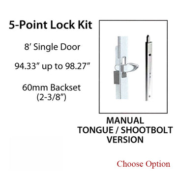 HLS-ONE 5-point Lock KIT, ACTIVE SYSTEM w/60MM backset, choose door thickness